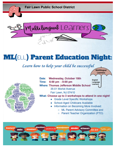 Multilingual Learners (ELL) Night Flier