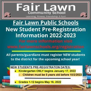 New Student Pre-Registration Information 2022-2023