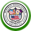 Memorial Middle School seal with green background
