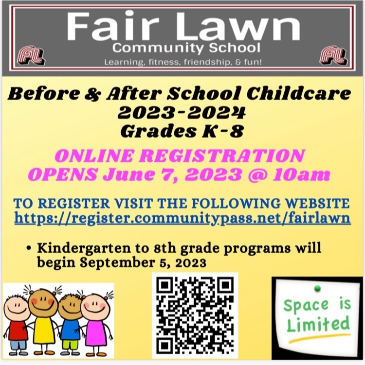 Before Care and After Care Registration for 2023-2024 School Year